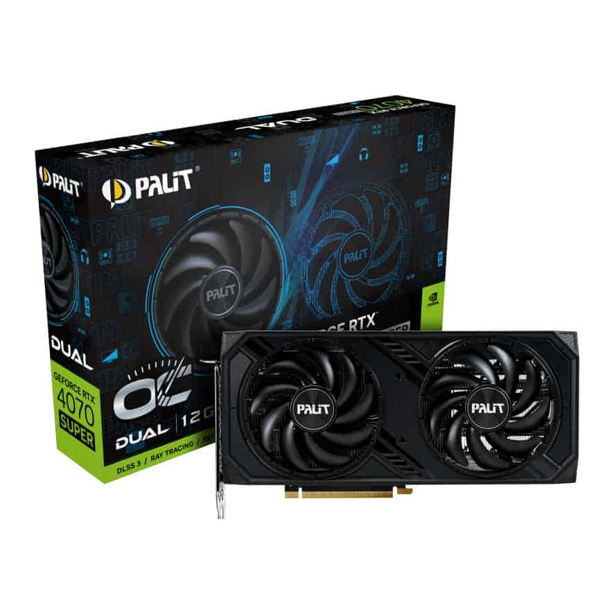 Palit NVIDIA GeForce RTX 4070 SUPER 12GB DUAL OC Ada Lovelace Graphics Card